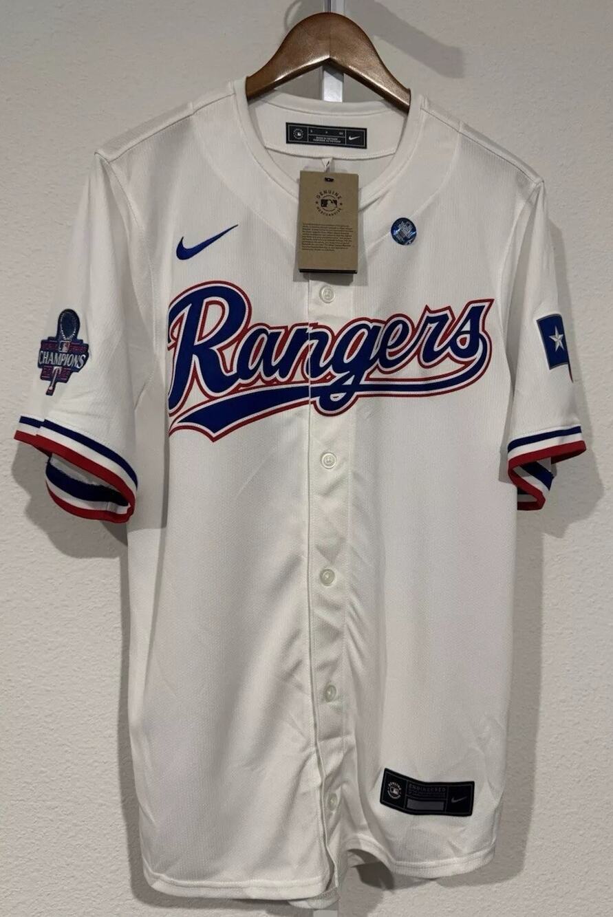 Texas Rangers Jonah Heim 2023 World Series Nike Jersey Size S Brand New